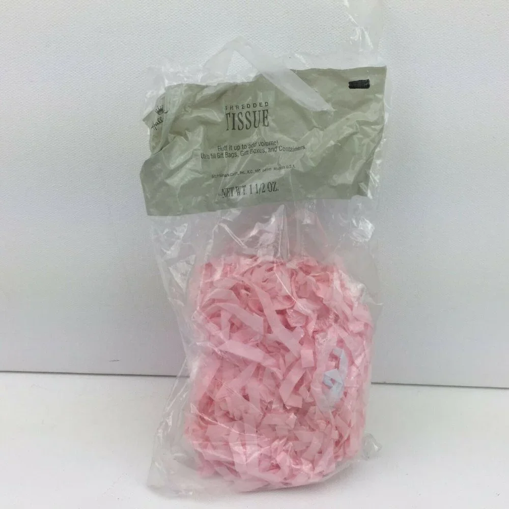Shred Accordion Crinkle Streamer Tissue Paper Gift Box Filler Green Pink Blue